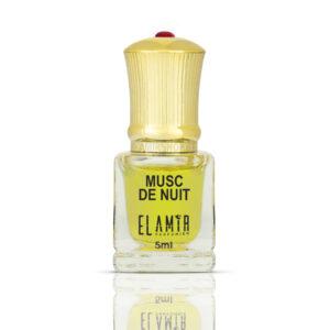 Musc de nuit 5ml - Extrait de parfum, Huile de parfum concentrée sans alcool avec applicateur Roll-On