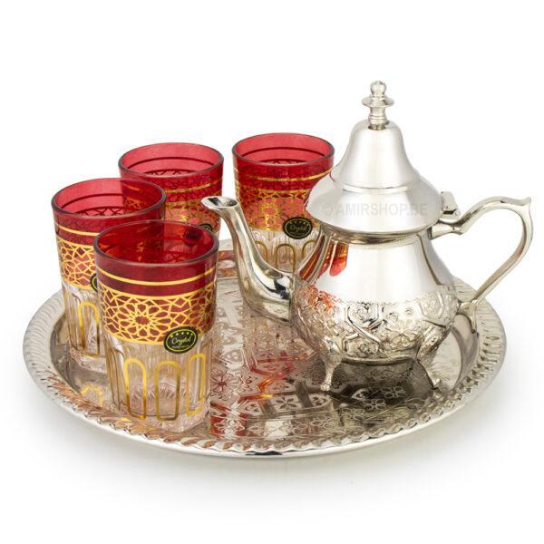 Acheter Service à thé oriental verres et sucrière